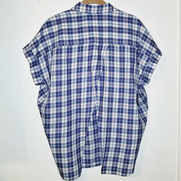 Madewell Central Open-Back Shirt in Linus Plaid - Picture 7 of 12